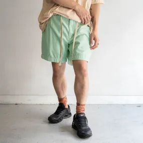 1990s Ralph Lauren pale green color chino shorts ’with waist cord remake'