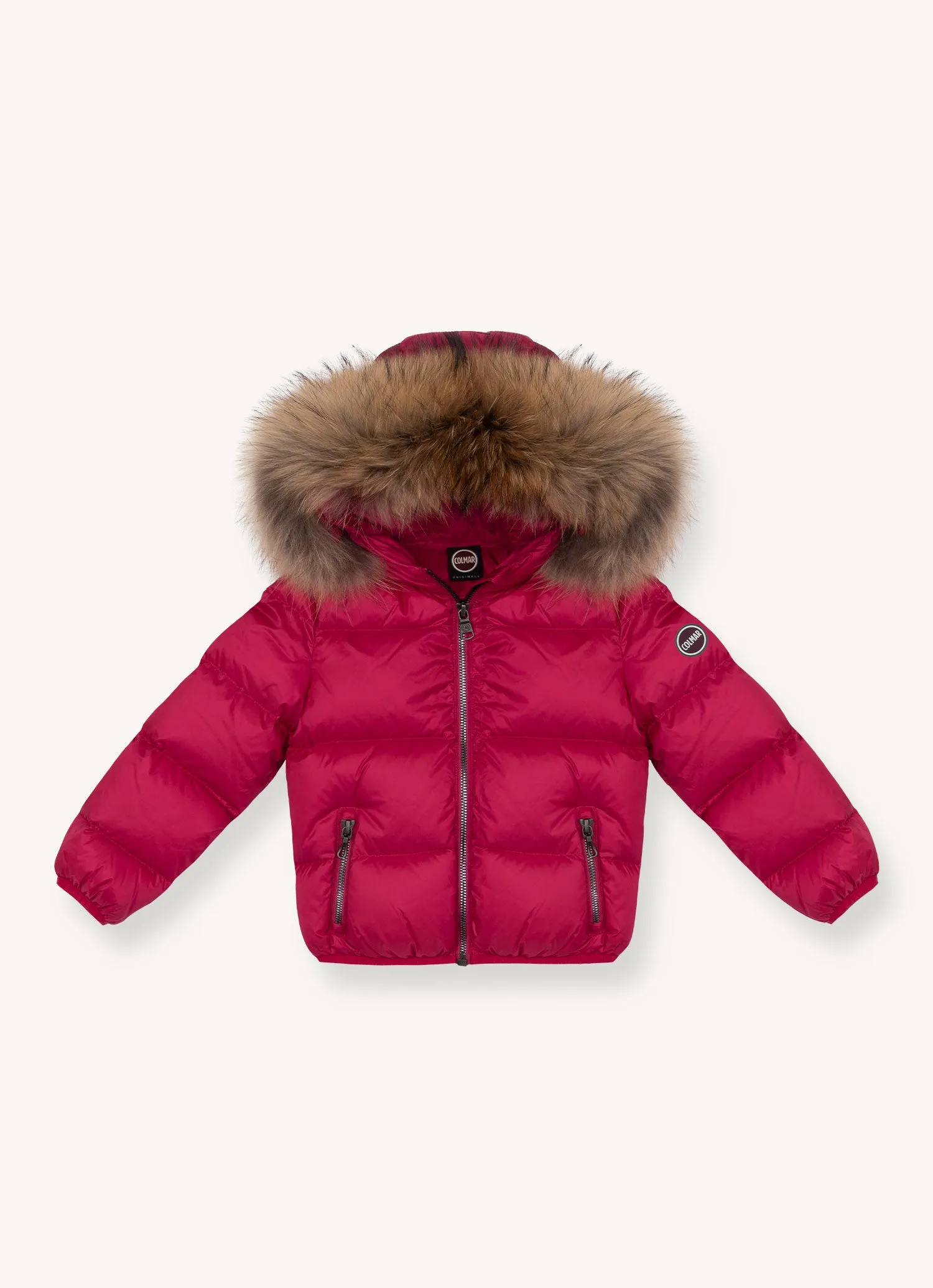 3470D-BABY DOWN JACKET W/FUR-613 Rebel