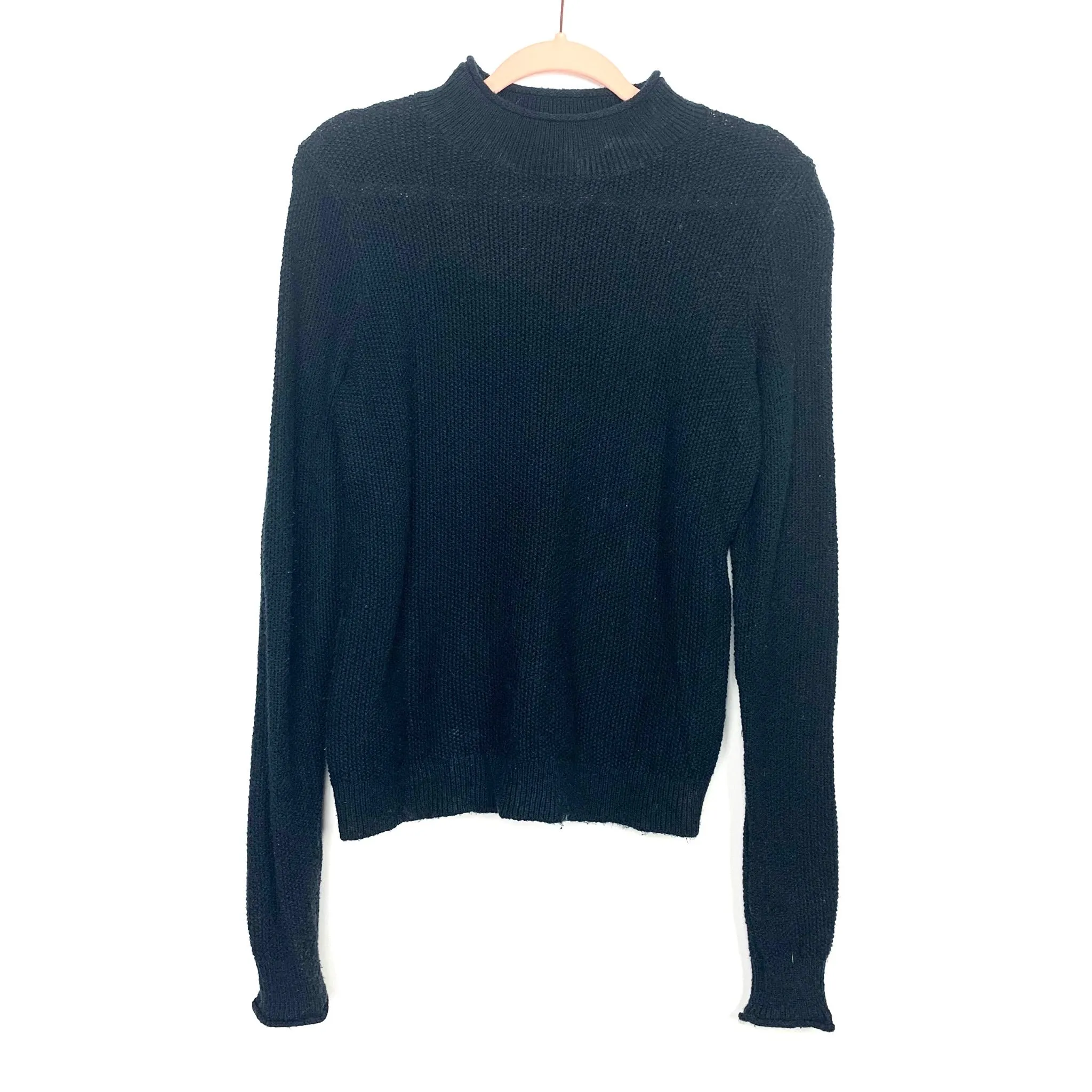 Abercrombie & Fitch Black Mock Neck Sweater- Size S