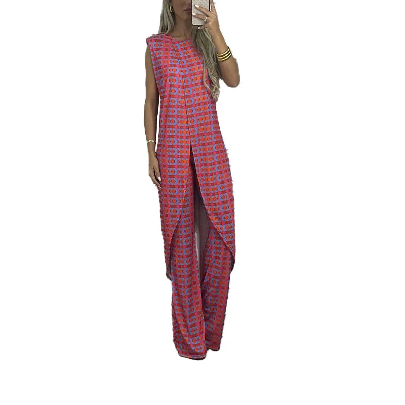 Abstract Printed Comfy Suit For Women