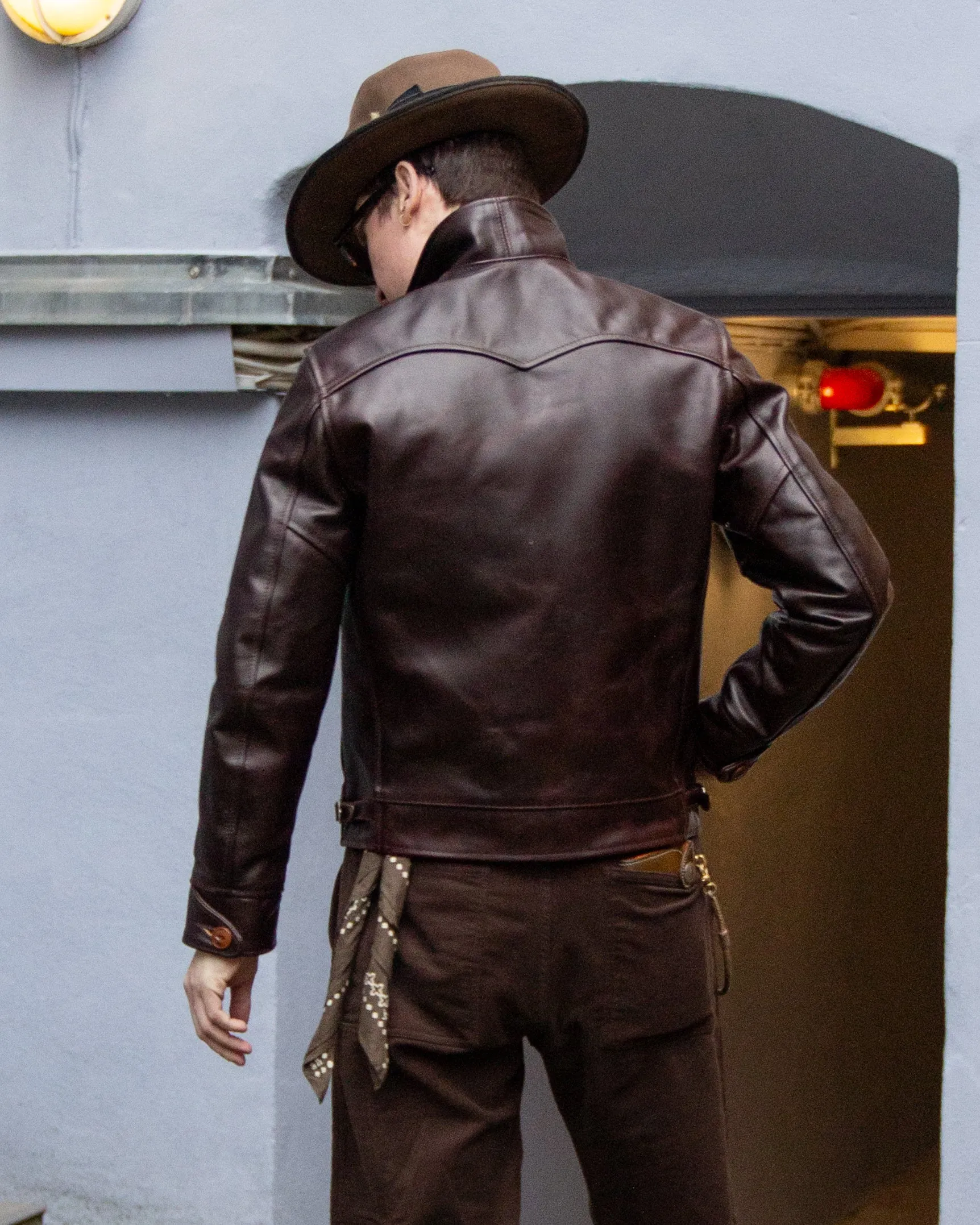 Aero Leather Clothing, 1930's Highwayman, Brown Chromexcel Horsehide