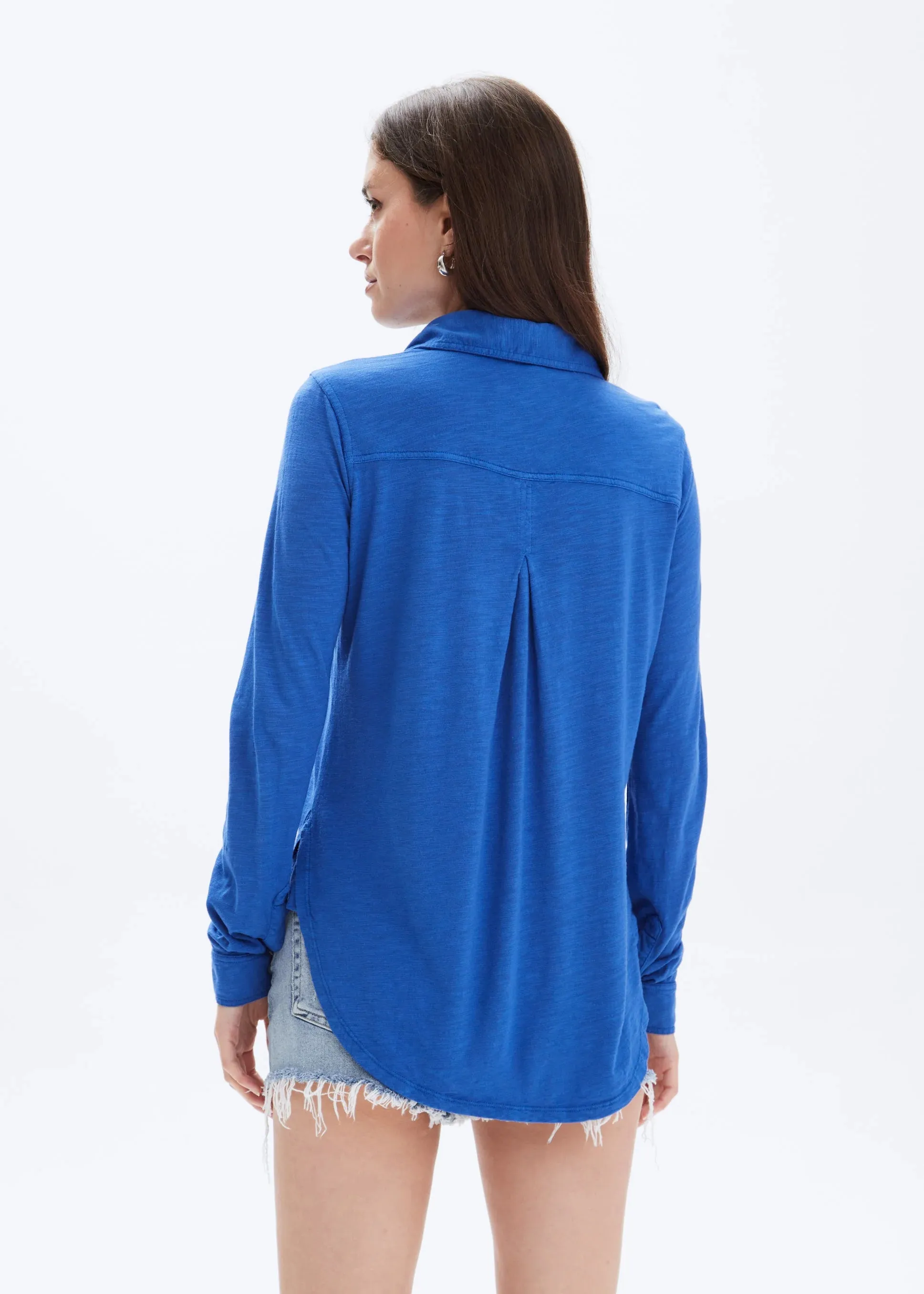 Amrat Jersey Blouse I Electric Blue