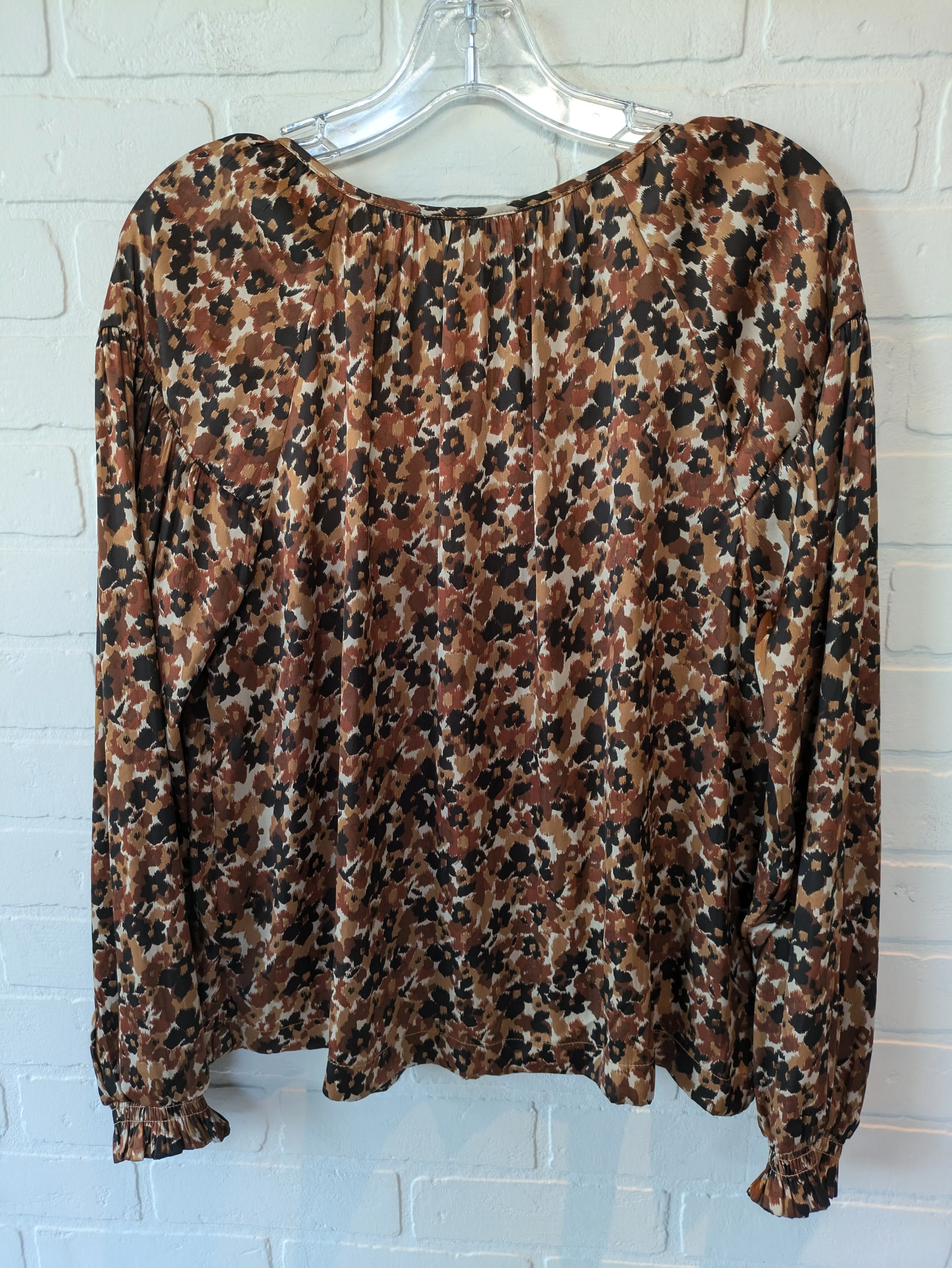 Animal Print Top Long Sleeve Gap, Size M