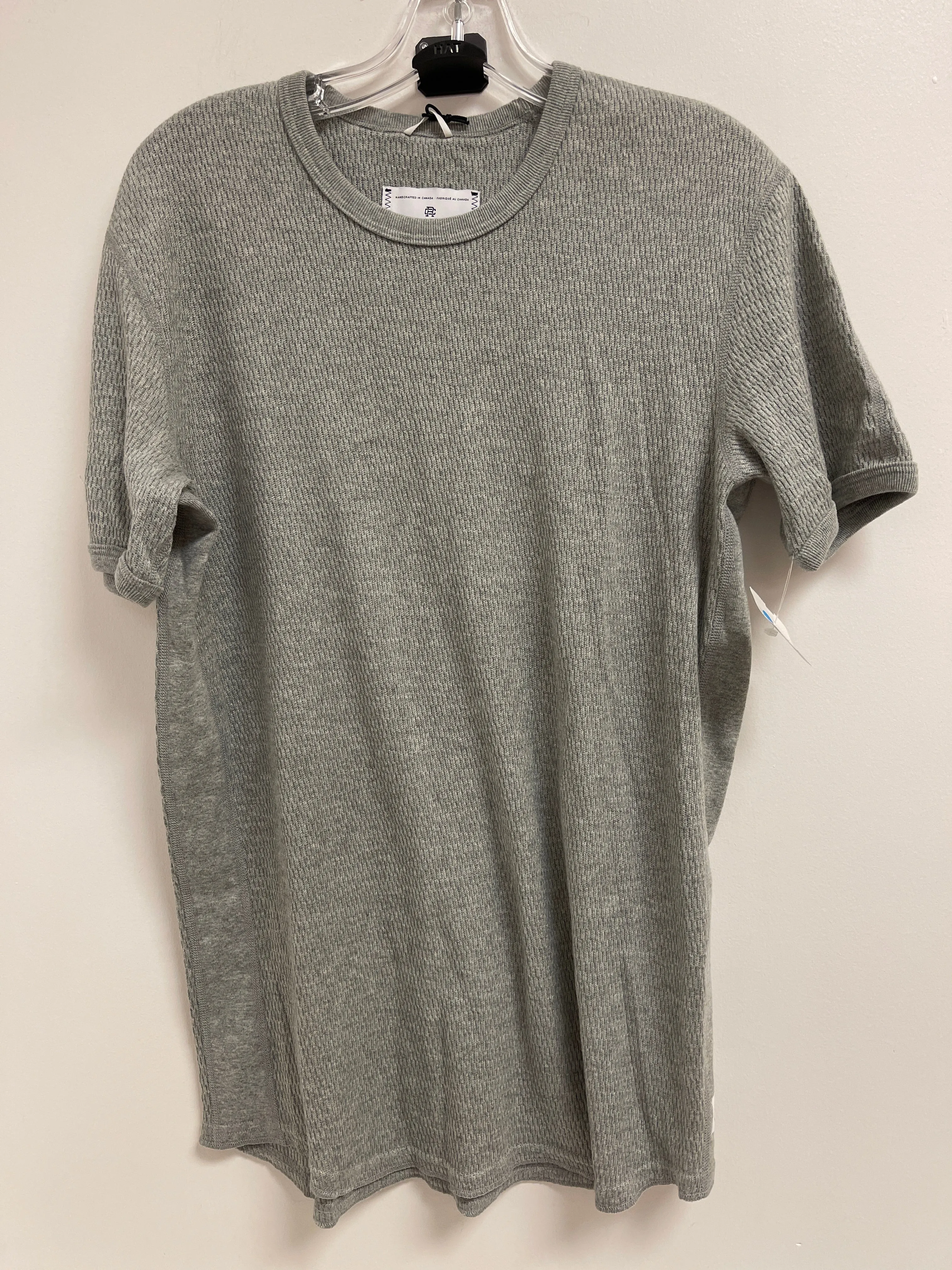 Athletic Top Short Sleeve By Clothes Mentor In Grey, Size: L