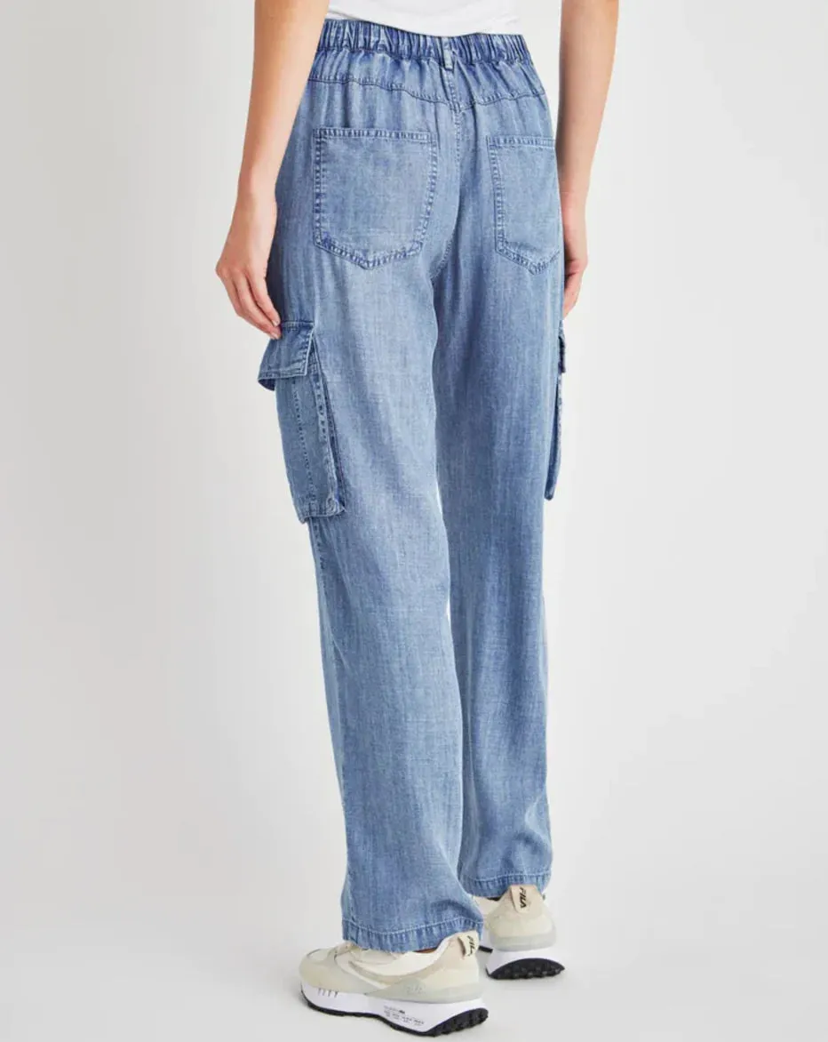 Aven Indigo Cargo Pant