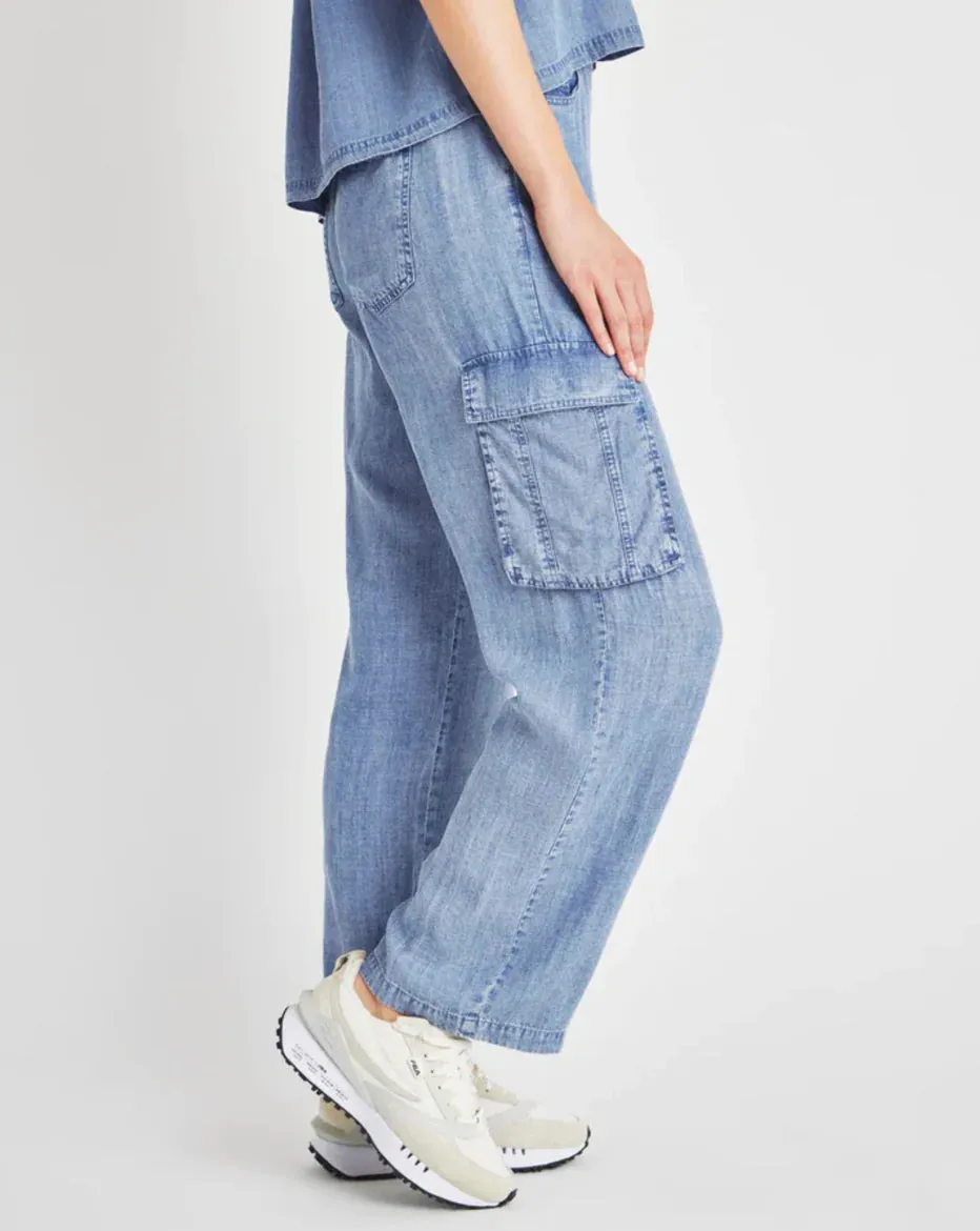 Aven Indigo Cargo Pant