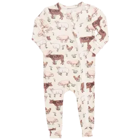 Baby Bamboo Romper - Farm Life