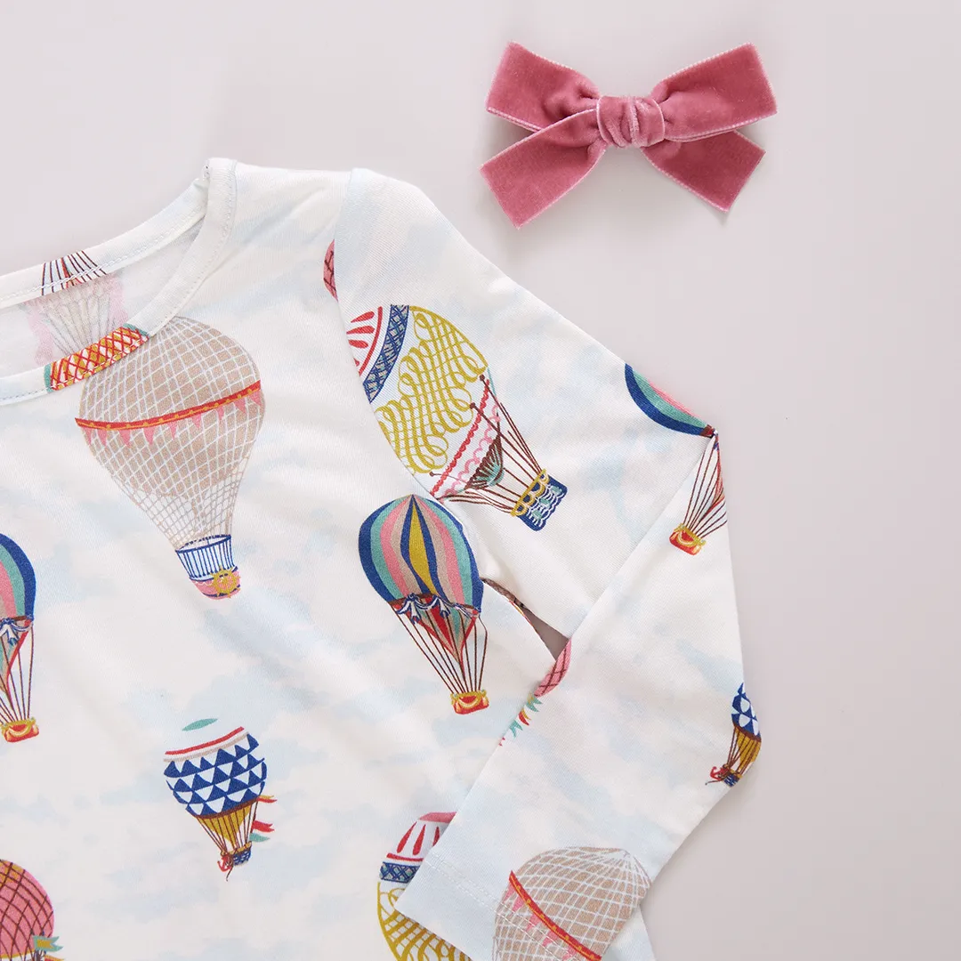 Baby Bamboo Romper - Hot Air Balloons