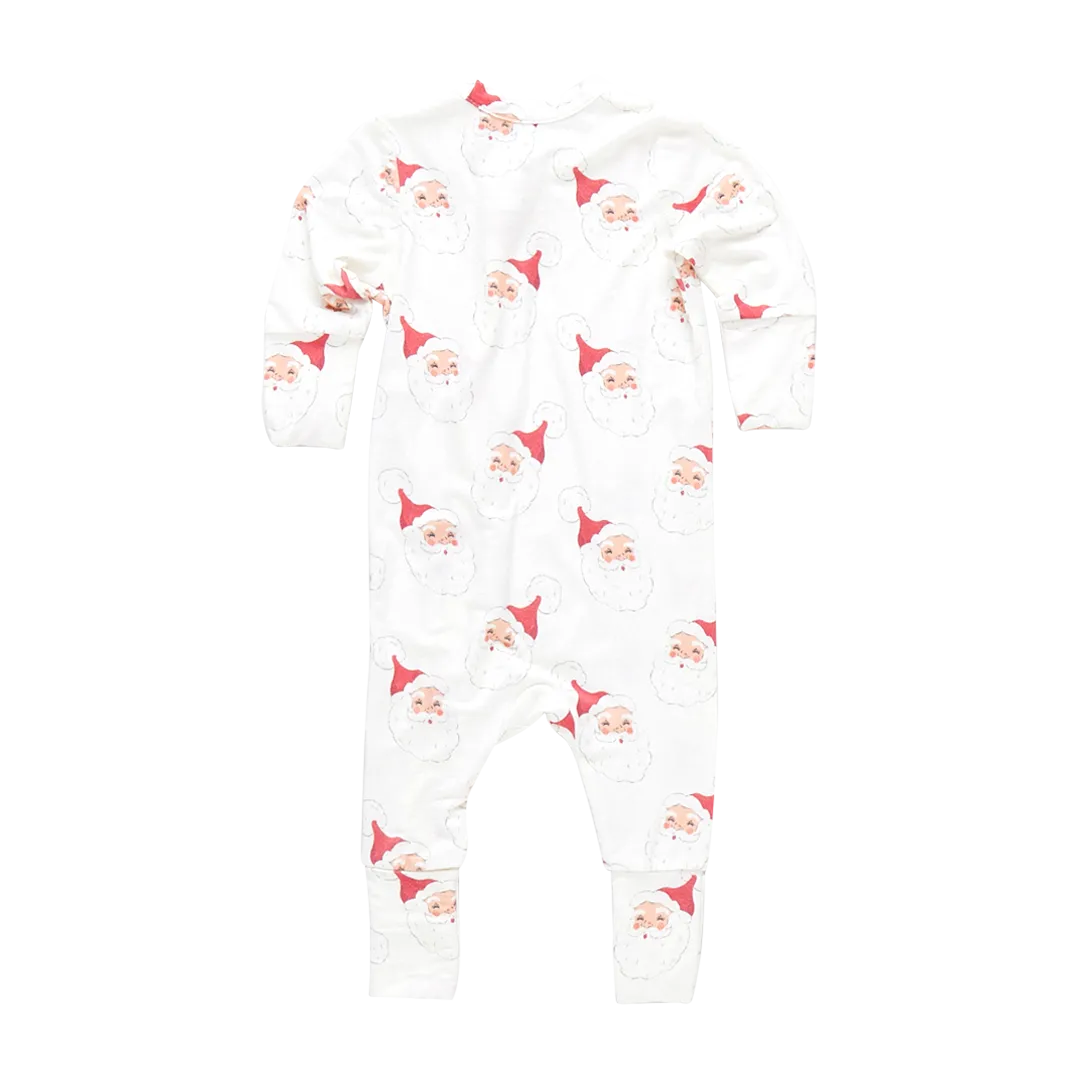 Baby Bamboo Romper - Small Santas