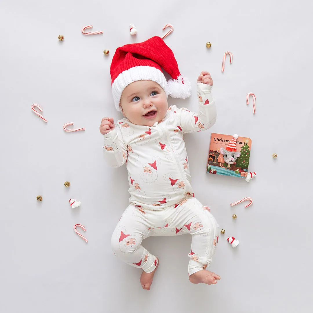 Baby Bamboo Romper - Small Santas