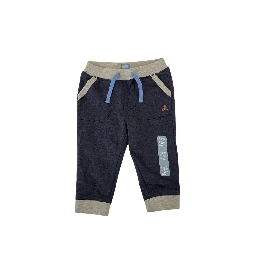 Baby Gap Navy and Grey Jogger Pants (12 - 18 Months) | Brand New |