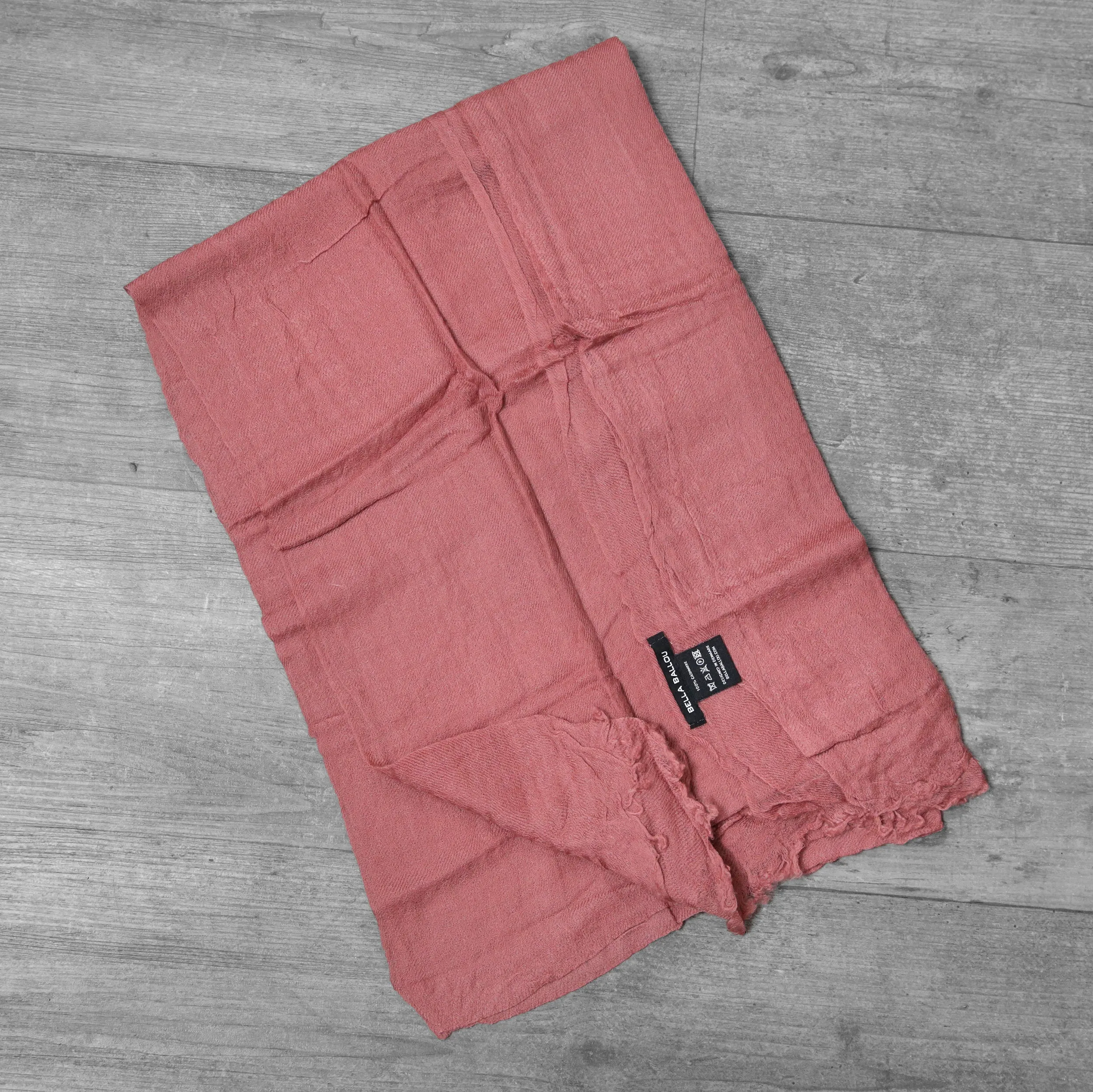 'Bella Ballou' 100% Cashmere Scarf - Dusty Rose