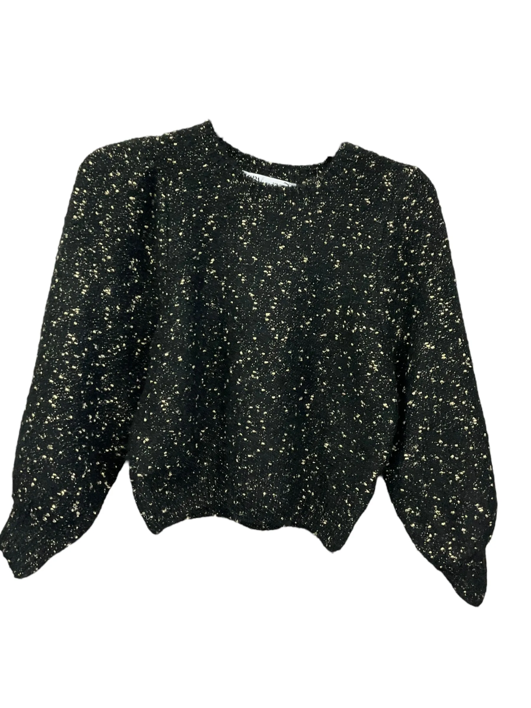 Black & Gold Sweater Zara, Size S