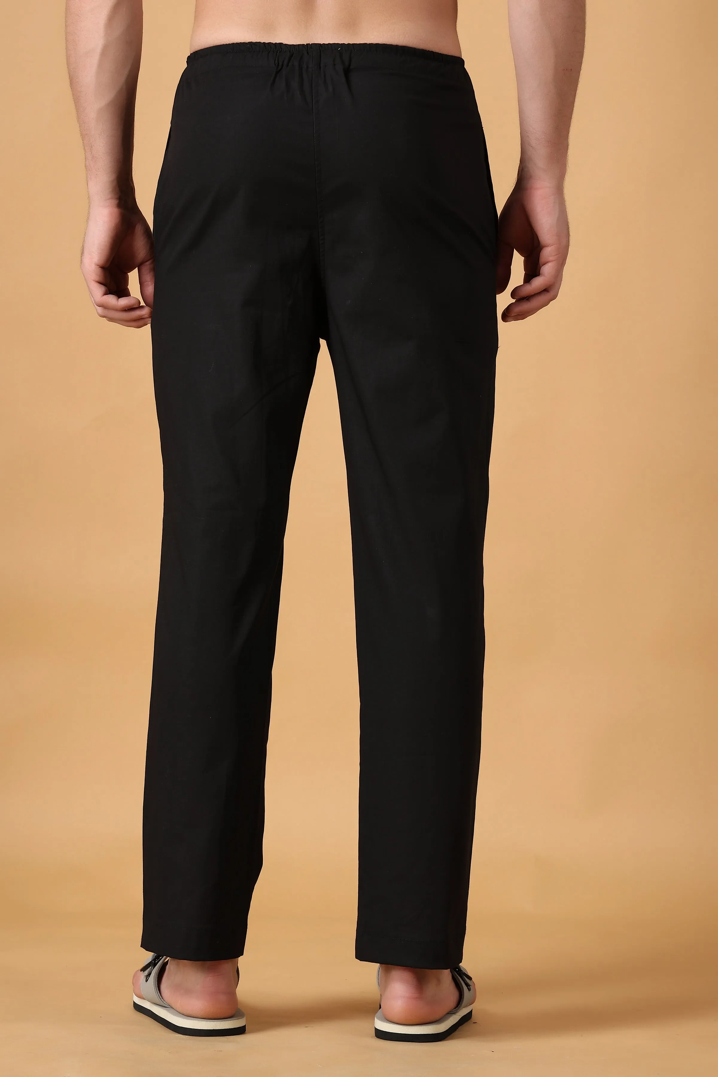 Black Cotton Pant Pajama