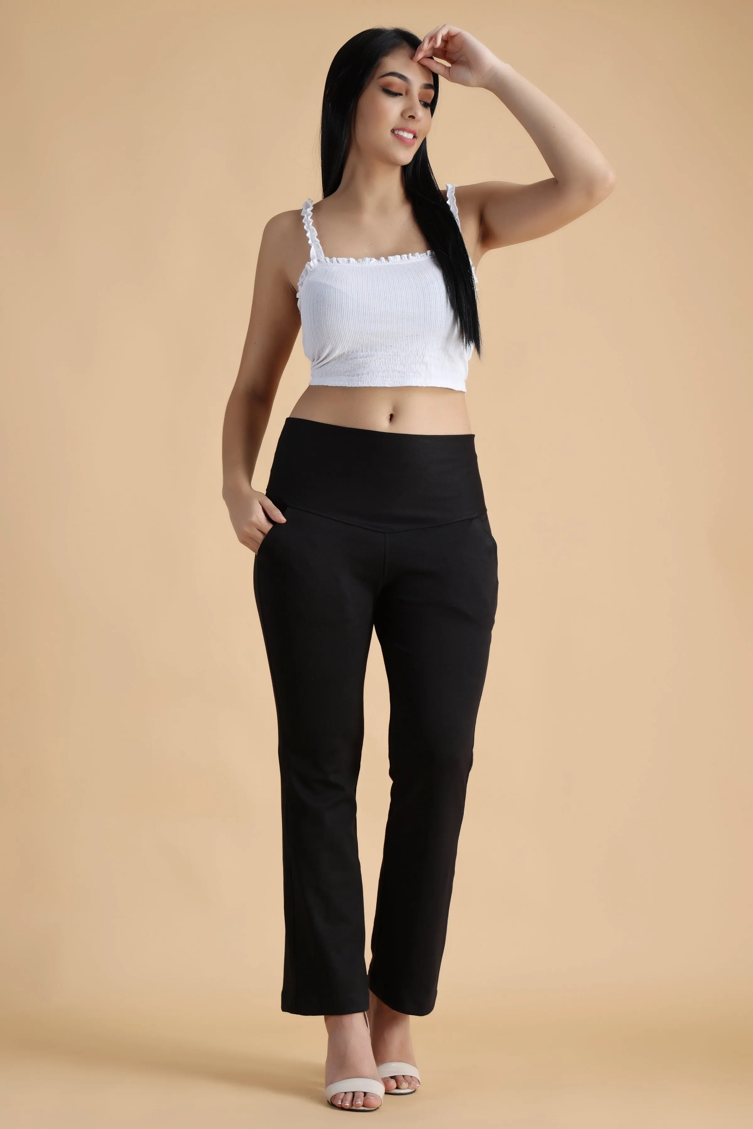 Black Tummy Tucker Pant