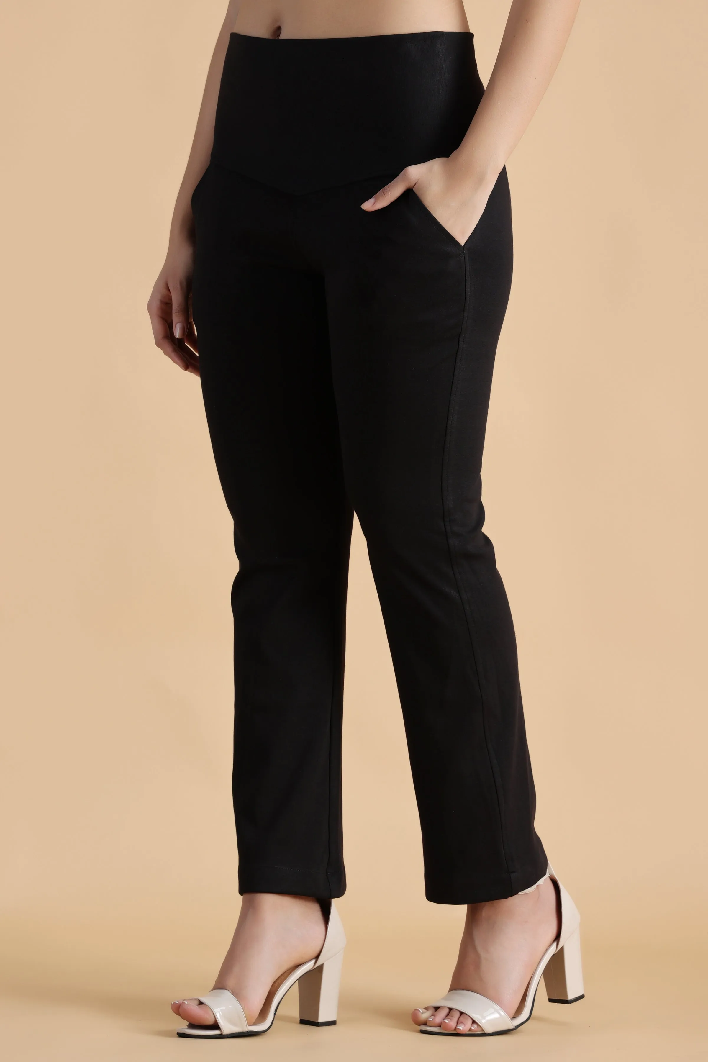 Black Tummy Tucker Pant