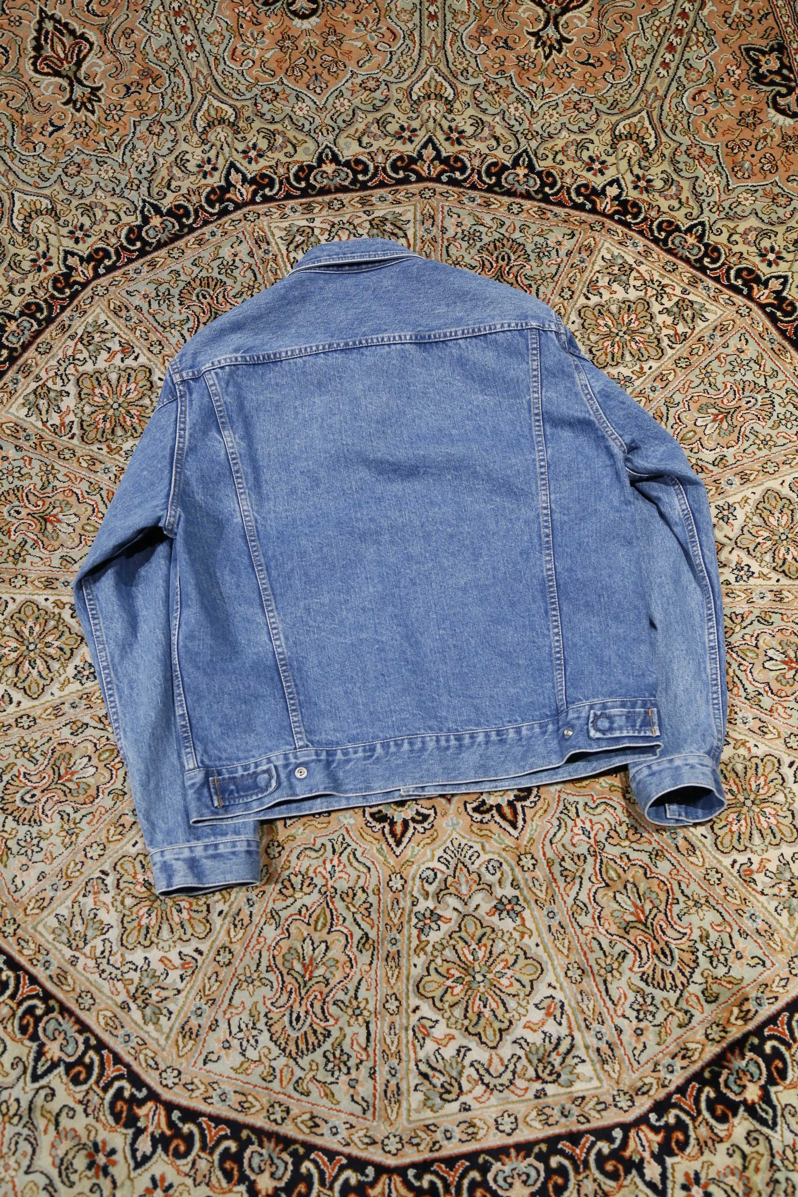 Bleaching Denim Blouson (L.BLUE)