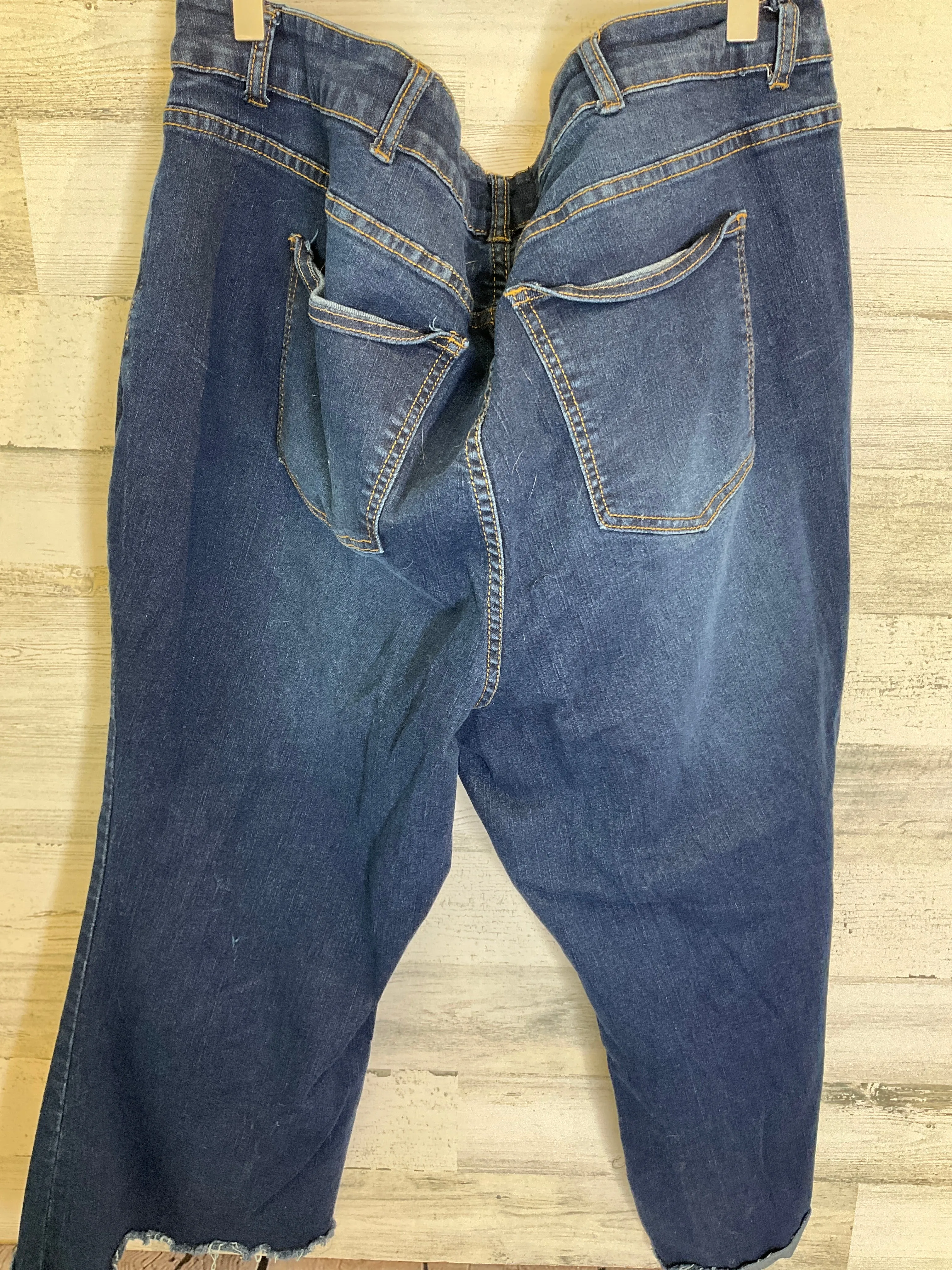 Blue Denim Jeans Cropped Clothes Mentor, Size 24