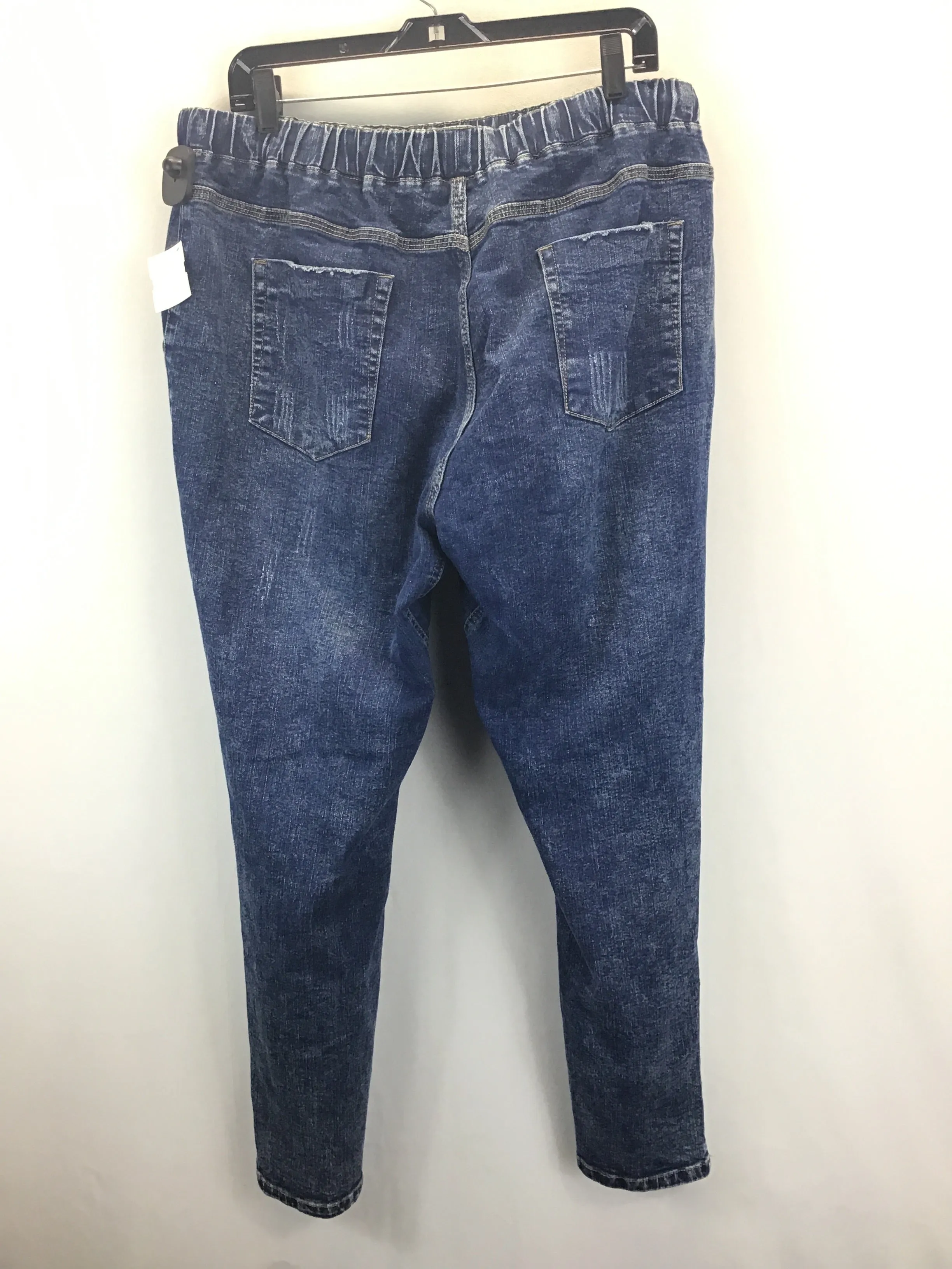 Blue Denim Jeans Straight Clothes Mentor, Size Xl