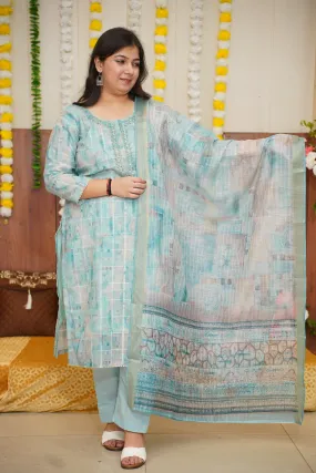 Blue Dusty Sitara Suit Set