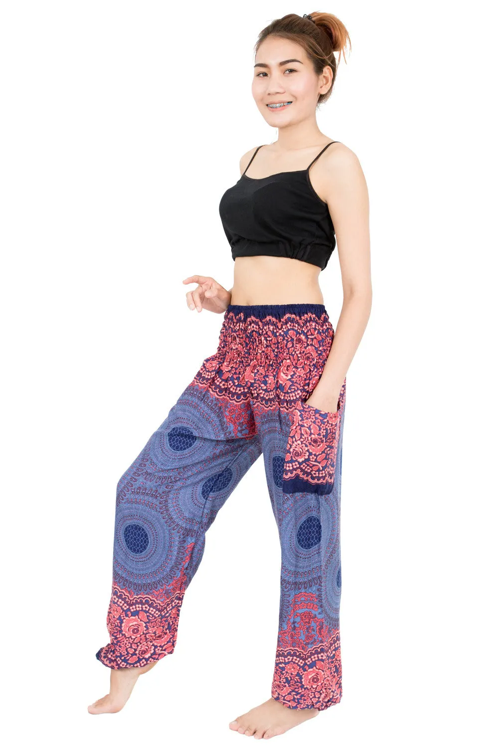 Blue Mandala Harem Pants