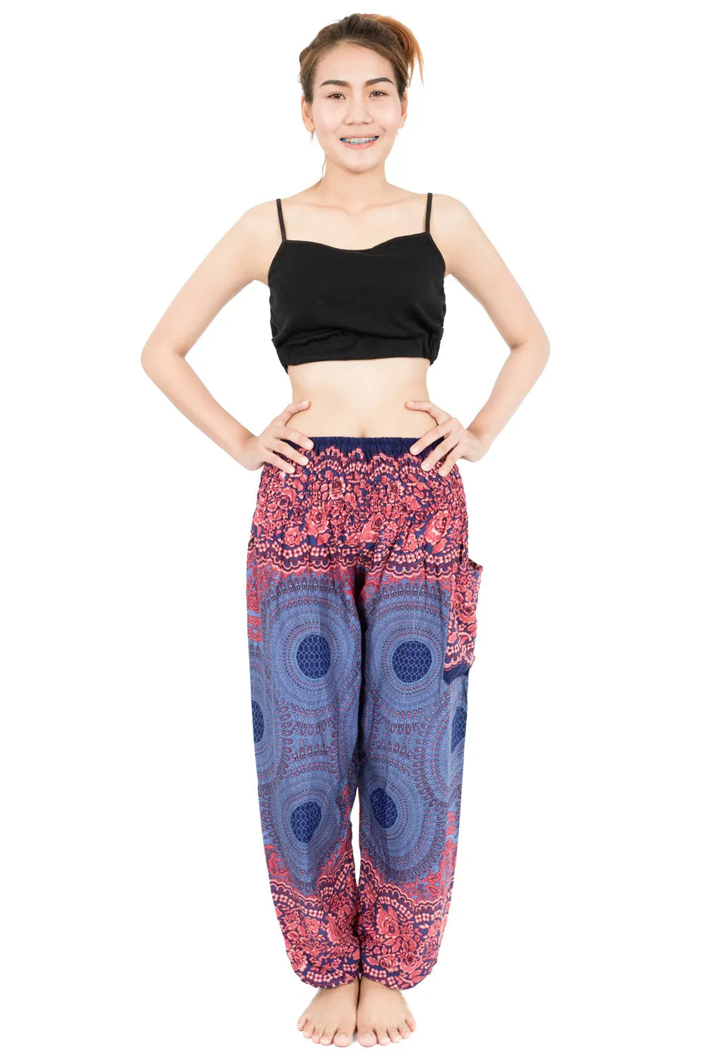 Blue Mandala Harem Pants