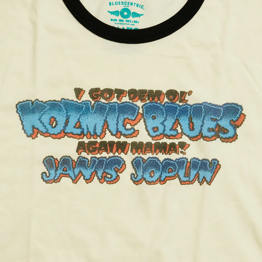 BLUESCENTRIC - JANIS JOPLIN GOD DEM OL' KOZMIC BLUES RINGER TEE - BC110075000