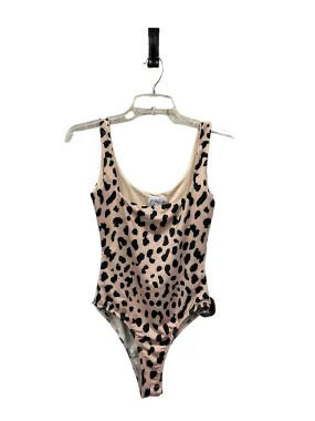 Bodysuit By Clothes Mentor In Animal Print, Size: M