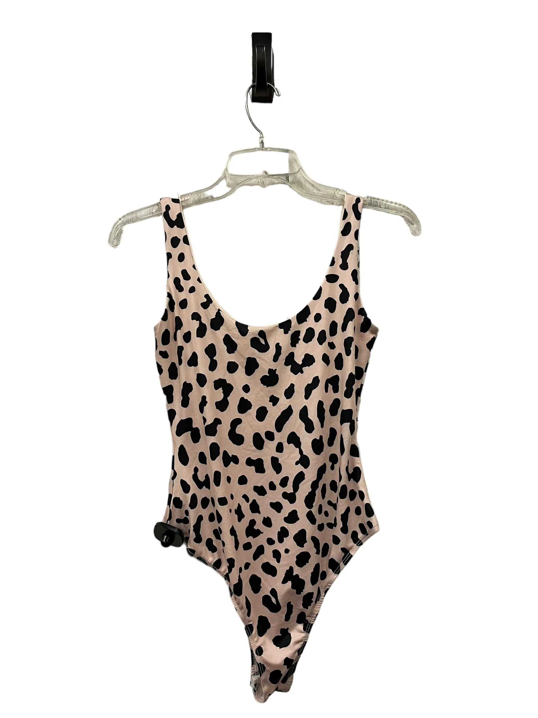 Bodysuit By Clothes Mentor In Animal Print, Size: M