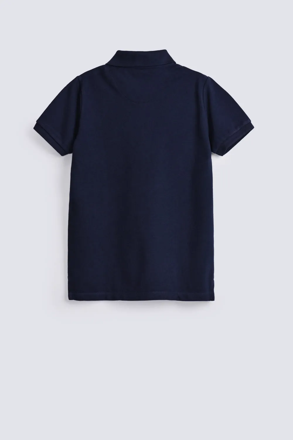 BOYS CONTRAST PANEL POLO