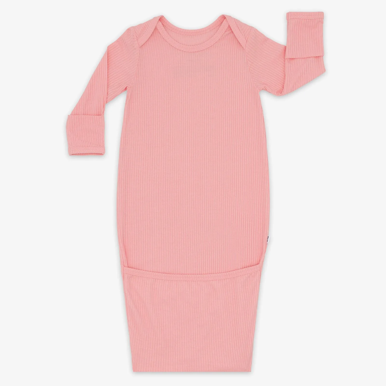 Bubblegum Ribbed Infant Gown