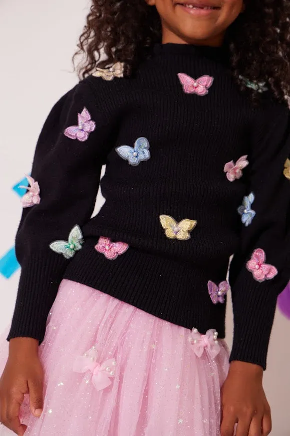 Butterfly Turtleneck Sweater