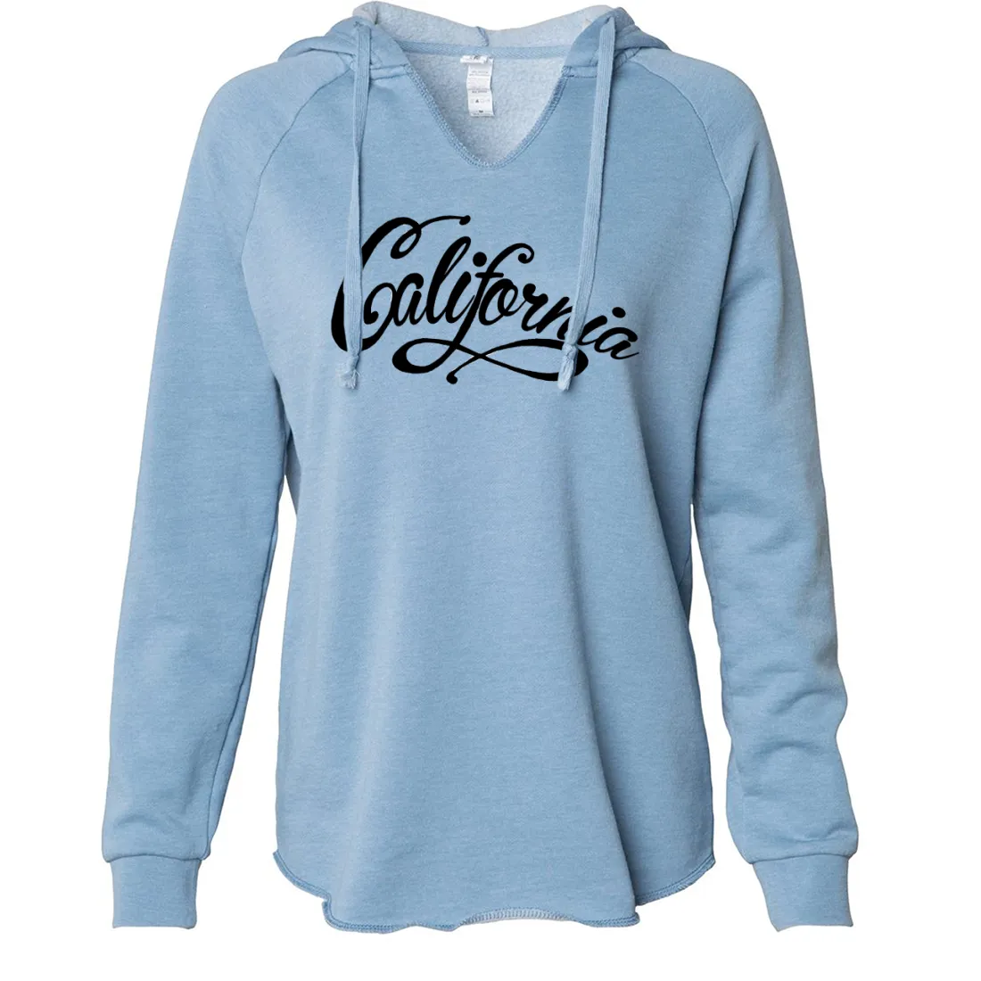 California Beach Script Women's Soft Hooded Pullover