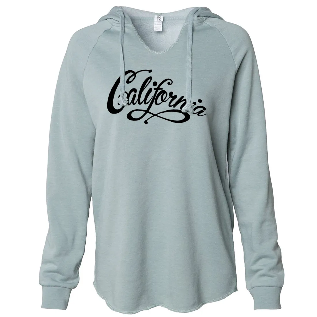 California Beach Script Women's Soft Hooded Pullover