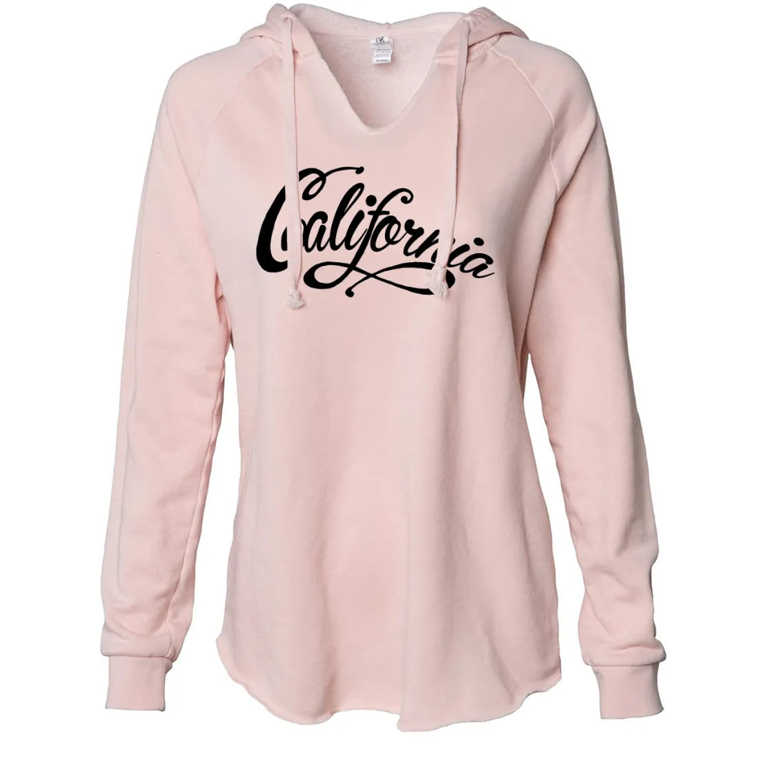 California Beach Script Women's Soft Hooded Pullover