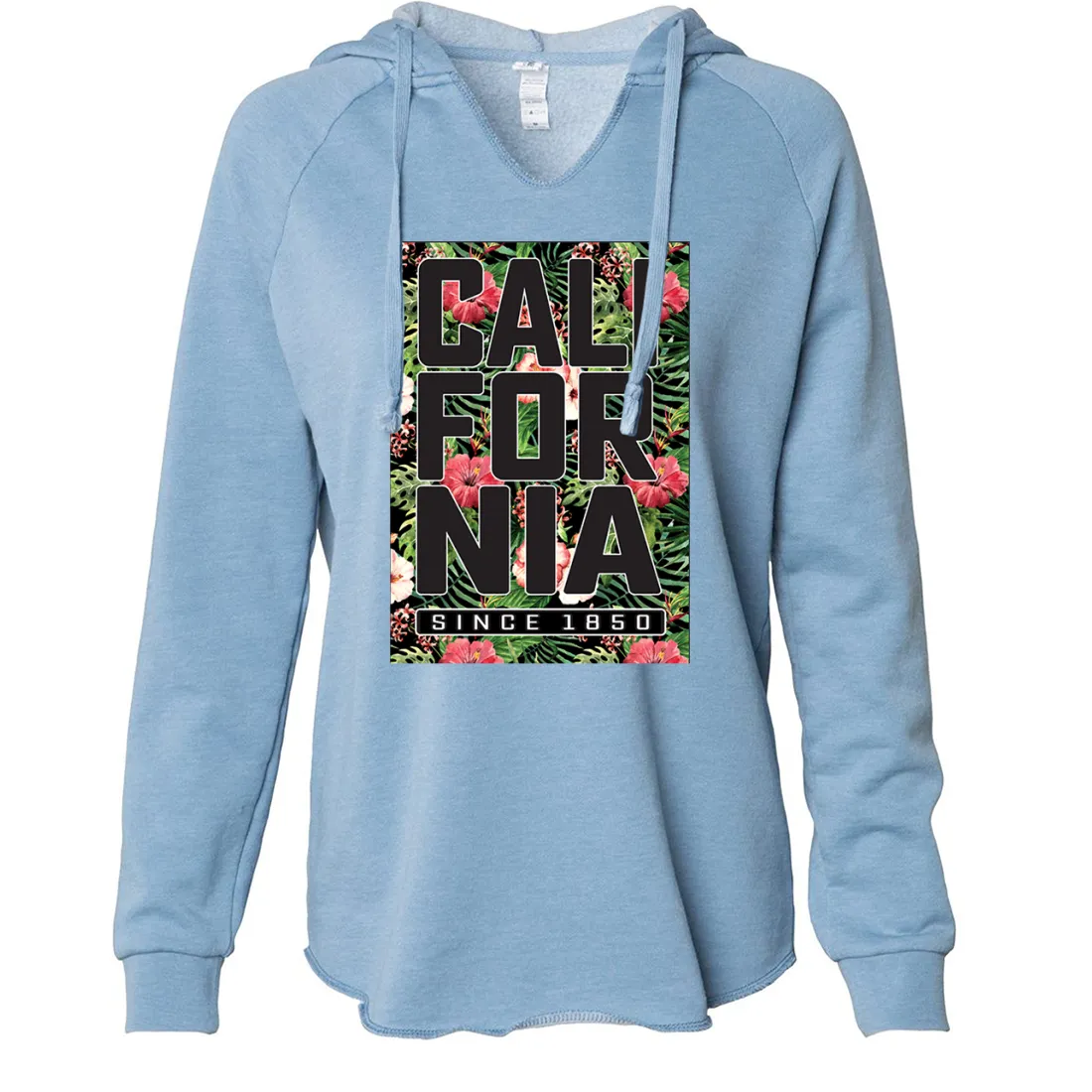 California Republic 1850 Floral Women's Soft Hooded Pullover