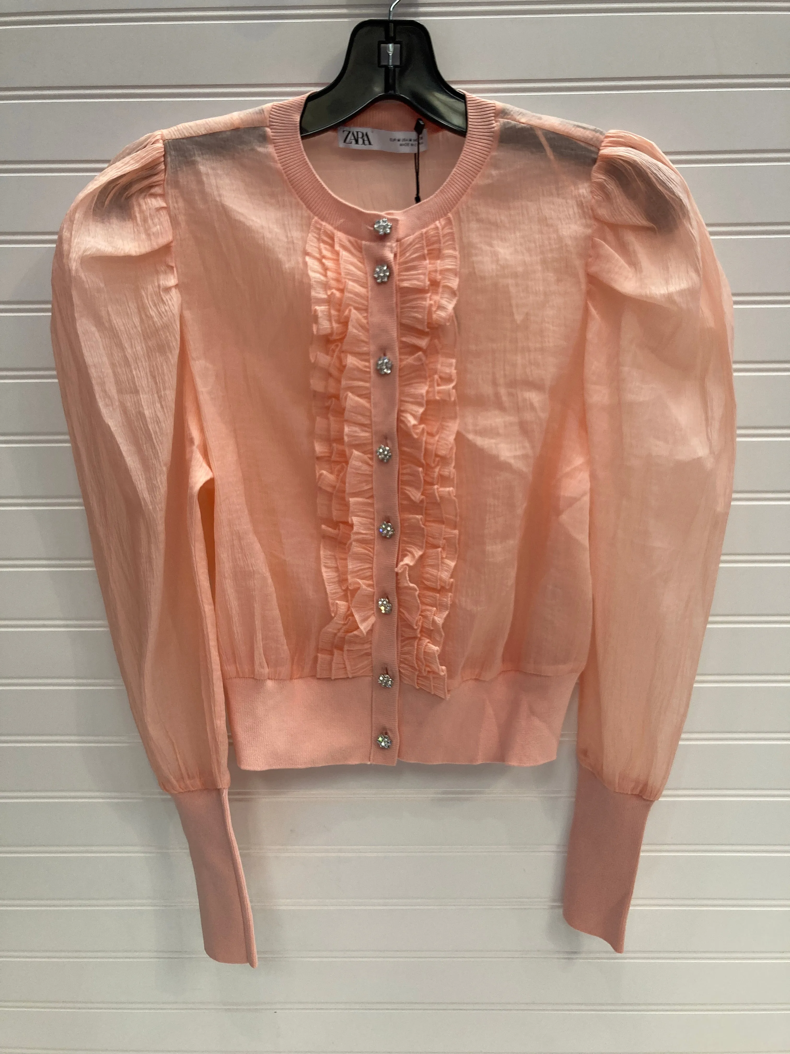 Cardigan By Zara In Pink, Size: M