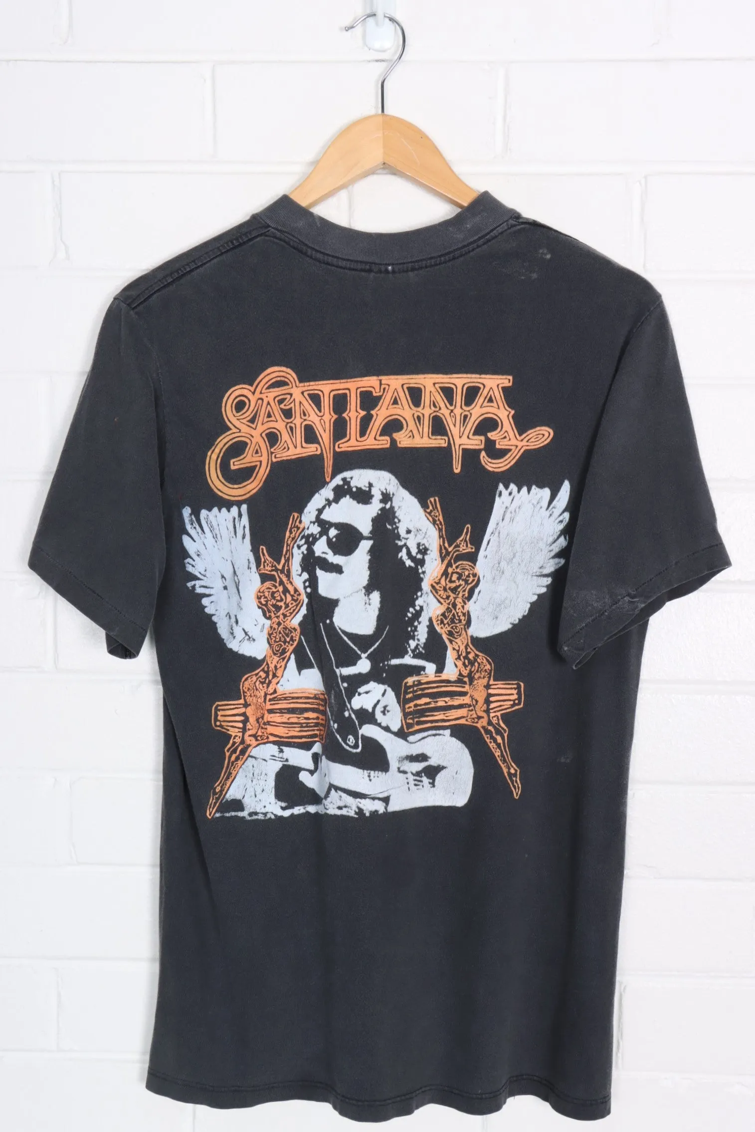 Carlos Santana Colourful Front & Back Band Tee USA Made (S-M)