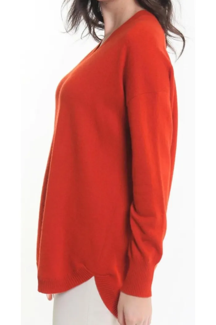 Cashmere V-Neck Tunic