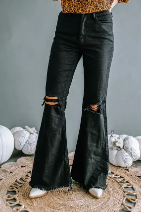 Cello High Rise Black Super Flair Jean | FINAL SALE