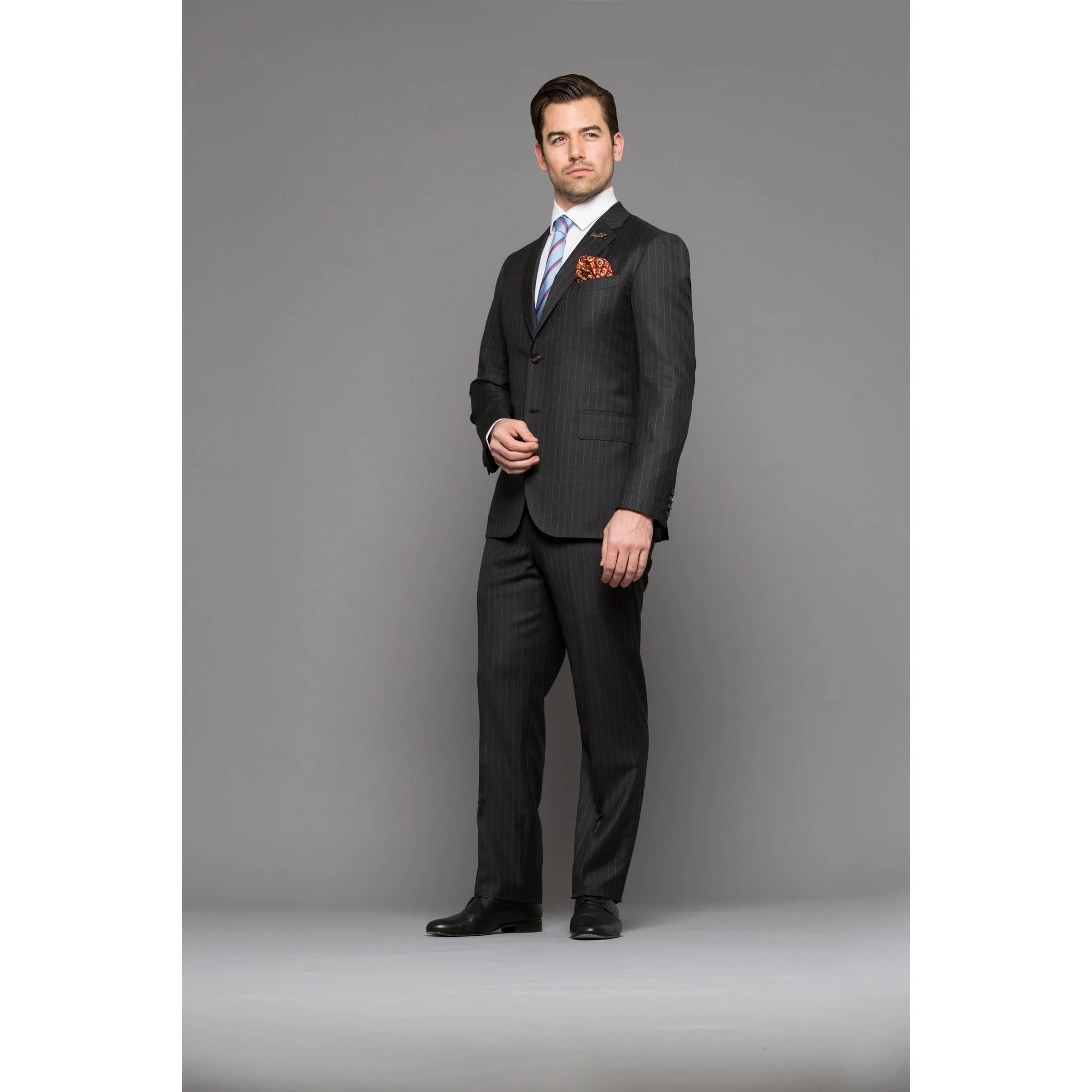 Chelsea Charcoal Pinstripe 2-Piece Suit