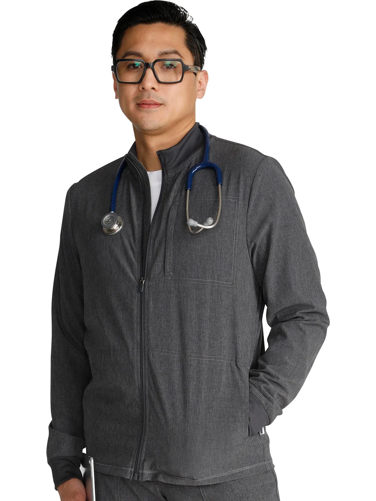 Cherokee - Men's Zip Front Scrub Jacket