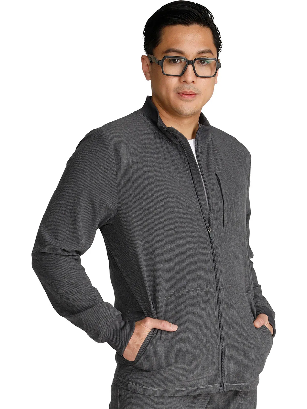 Cherokee - Men's Zip Front Scrub Jacket