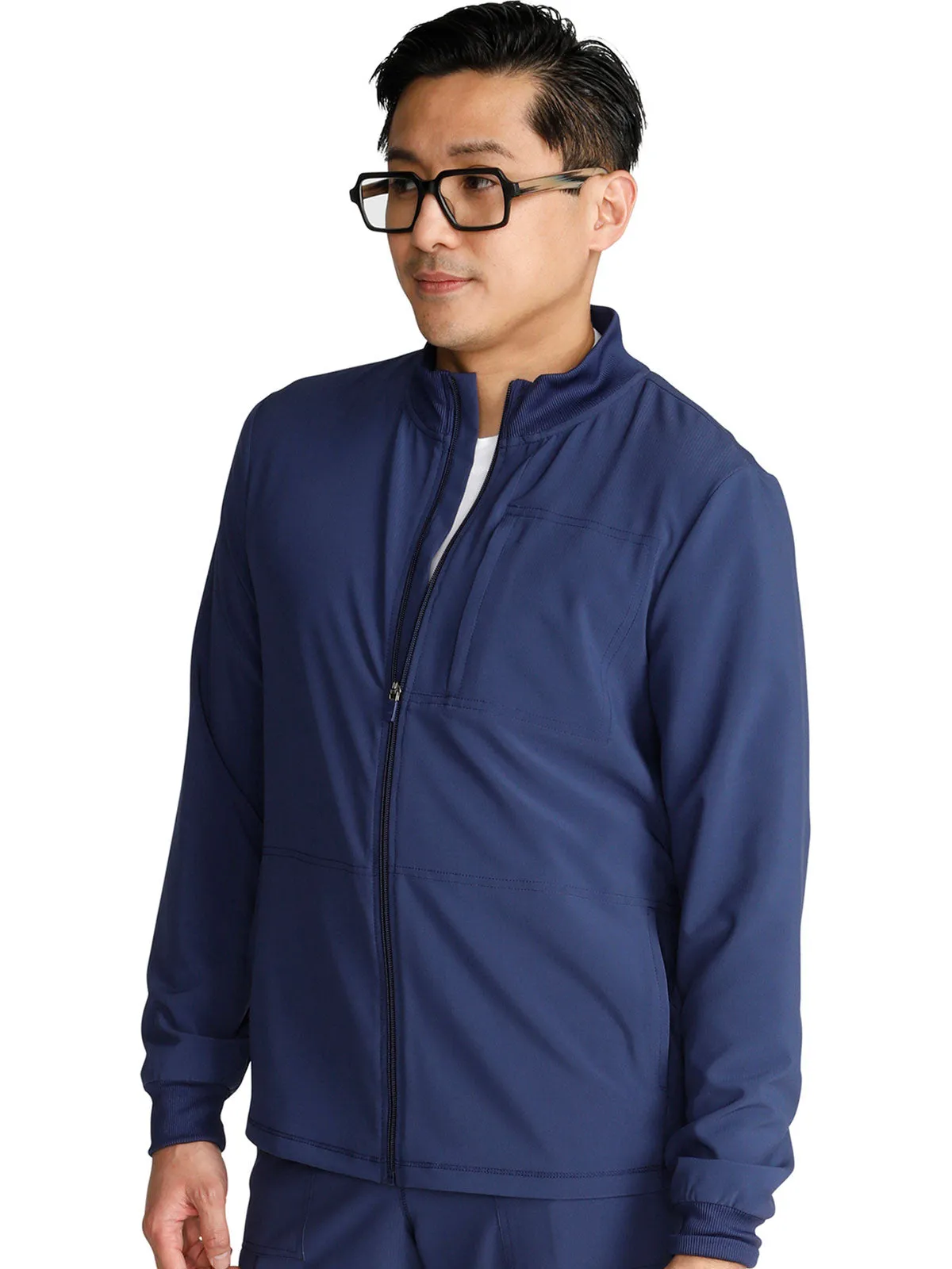 Cherokee - Men's Zip Front Scrub Jacket