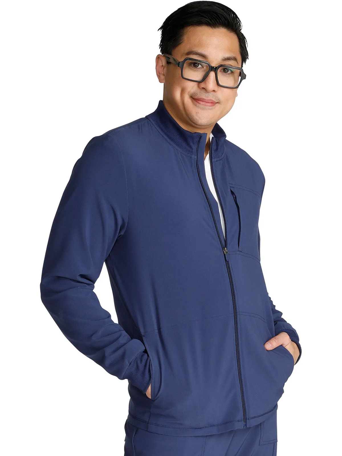 Cherokee - Men's Zip Front Scrub Jacket