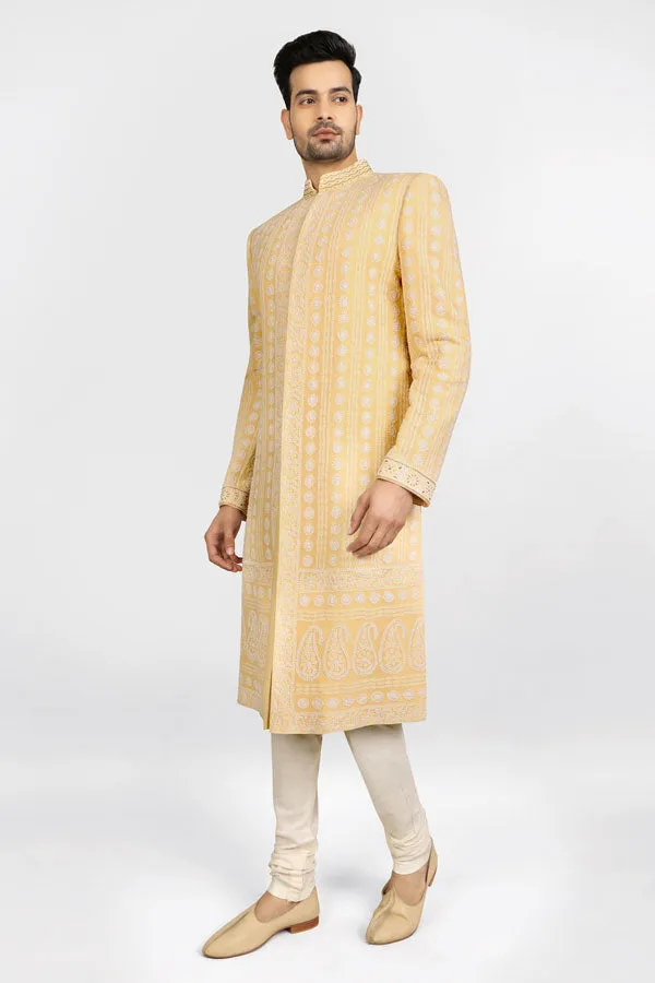 Chikankari Sherwani - Saul