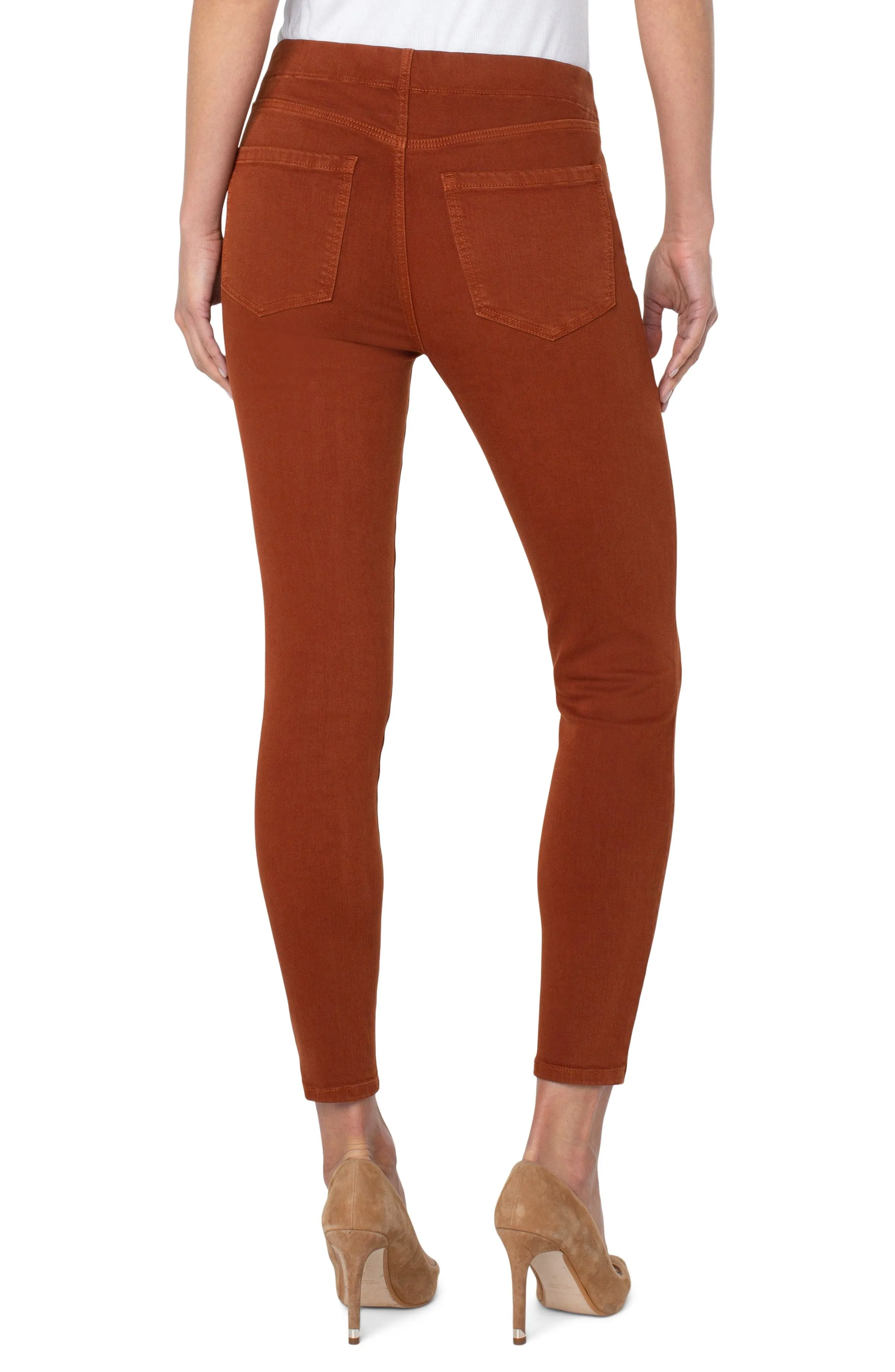 Chloe Hi Rise Ankle Skinny Jean | Cognac