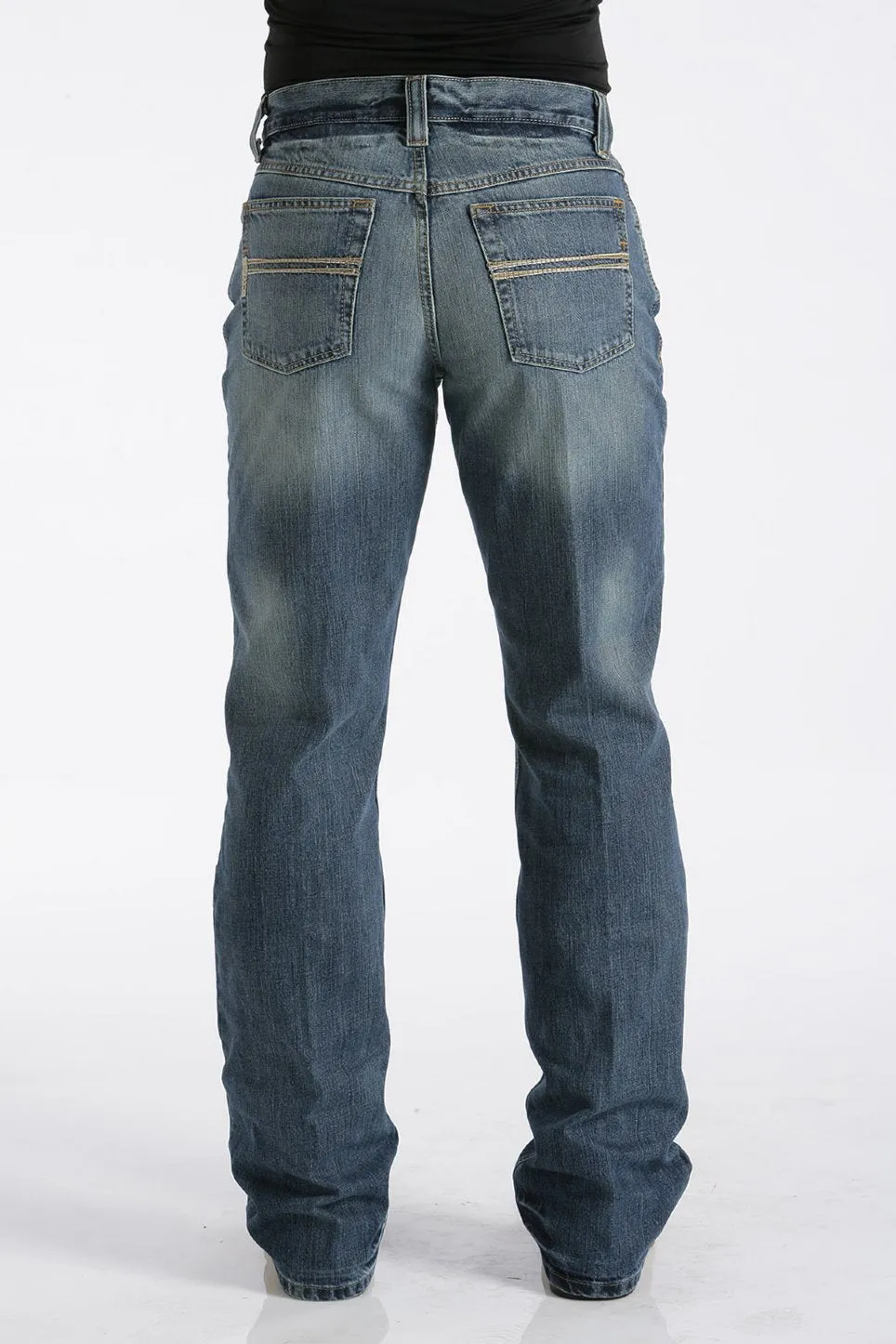 Cinch Mens Relaxed Fit Medium Stonewash Carter Jeans Style MB96134001