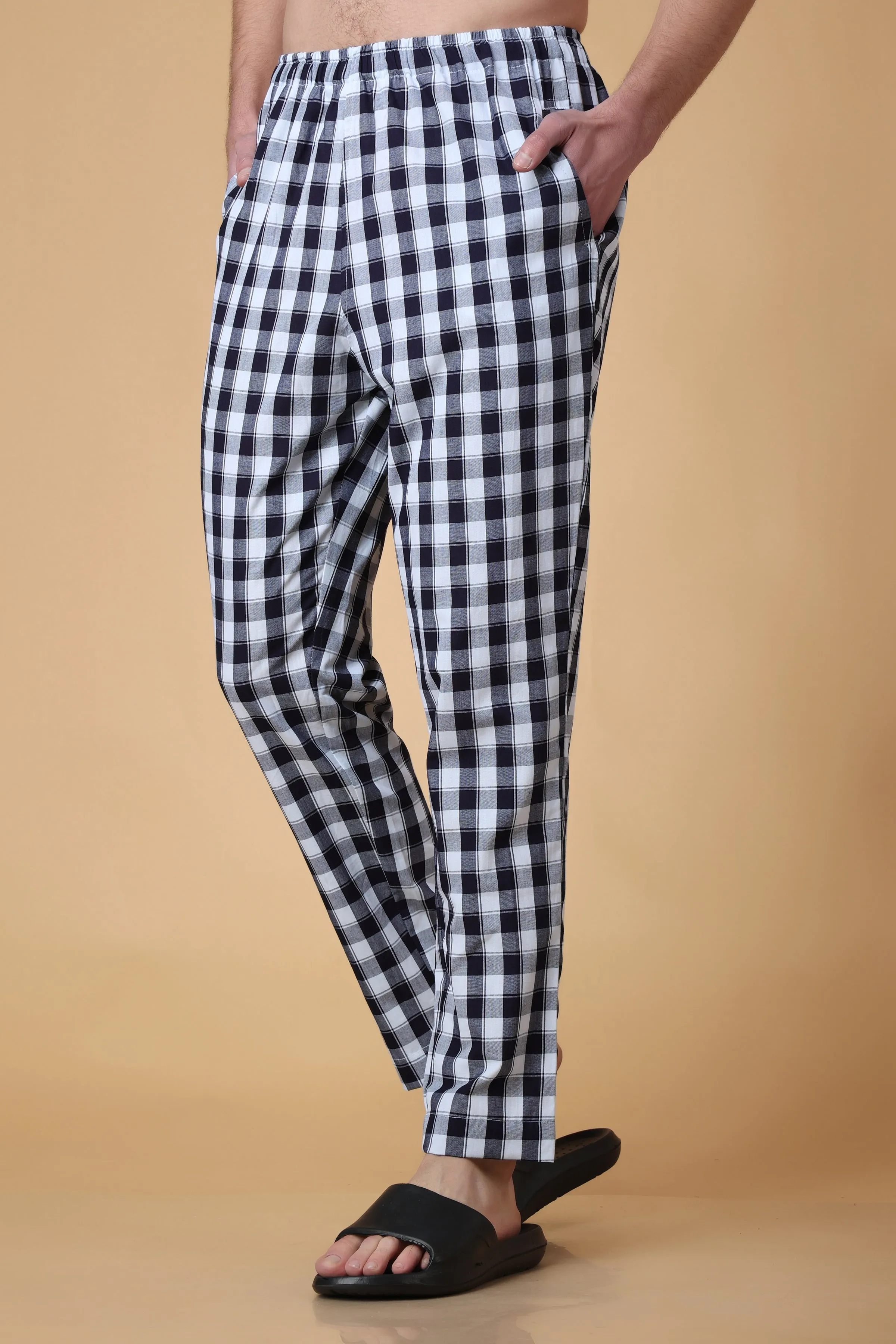 Classic Black Checked Cotton Pajama