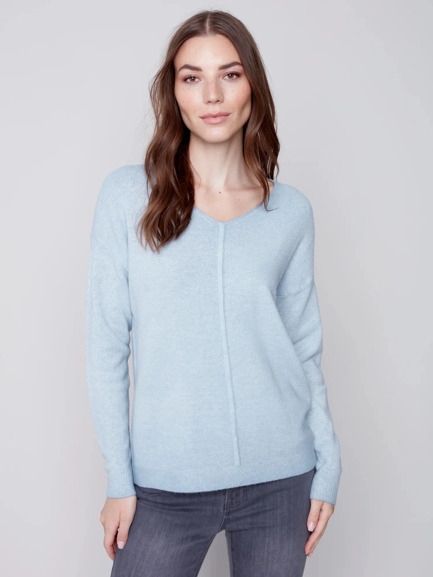 COLD DYE V-NECK SWEATER